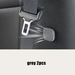 Magnetic Car Seat Belt Holder Fixing Clip Pu Leather Seatbelt Limiter Stopper For Safety Belt Clip Prevent Falling
