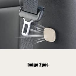 Magnetic Car Seat Belt Holder Fixing Clip Pu Leather Seatbelt Limiter Stopper For Safety Belt Clip Prevent Falling