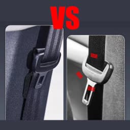 Magnetic Car Seat Belt Holder Fixing Clip Pu Leather Seatbelt Limiter Stopper For Safety Belt Clip Prevent Falling