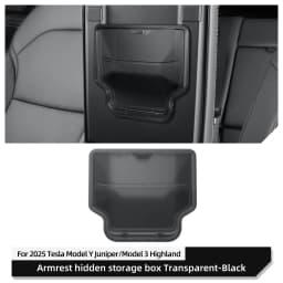 LUCKEASY for Tesla Model 3 Highland/Model Y Juniper 2025 2026 Car Armrest Box Hidden Storage Box Center Console Storage Case