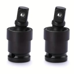 1/2 Inch Drive Universal Joint Socket Adapter, 360° Swivel Steel Ball Impact Socket for Electric Wrench Efficiency Enhancement,
