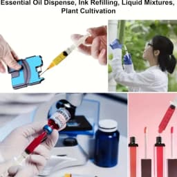 14/10pcs Syringe Set with Blunt Needles, Various Size1ml,3ml,5ml,10ml,20ml,60ml,Plastic, for Refilling, Measuring, Scientif
