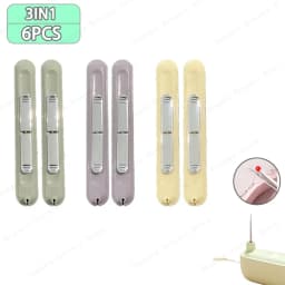 2 In 1 Needle Threader and Seam Ripper Tool Multifunctional Sewing Thread Remover Cross Stitch Crafting Accessories Easy Use