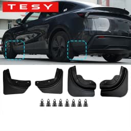 TESY Mud Flaps For Tesla New Model Y 2025 Launch Juniper  No Drilling/Tape Splash Guards Fenders Mudguards Mudflaps