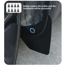 TESY Mud Flaps For Tesla New Model Y 2025 Launch Juniper  No Drilling/Tape Splash Guards Fenders Mudguards Mudflaps
