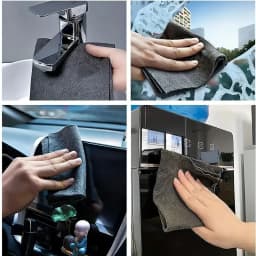 Magic Glass Cleaning Cloth-Thickened Streak-Free Towel, Reusable Dual-Sided Eraser for Kitchen Windows, No Watermark Home Tool