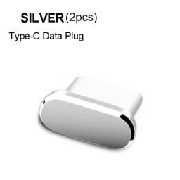 Metal Type C Dust Plugs Cellphone Anti-dust Protectors for Apple iPhone 15 Pro Max/15 Plus/15 Samsung Dustplug