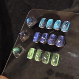 PERFECT COLOR Blue Tears Cat Eye Magnetic Gel Polish, 3g, UV LED Cure, Soak Off Gel Nail Polish, Blue Shimmer Effect