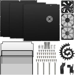 Sovol Metal and Tempered Glass Open Enclosure with Drag Chain and Filter Fan for Sovol SV08