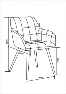 mcc direct 2x Faux Matte Suede Leather Dining Chairs Accent Chairs home & restaurants Adrian