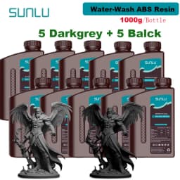 SUNLU 10KG Water Washable / Water Washable ABS Resin 1000G/Bottle 405nm Rapid UV-Curing Photopolymer Resin For LCD 3D Print