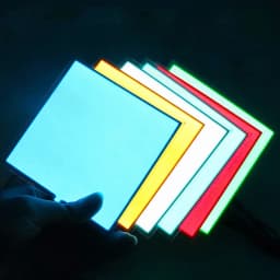 EL Panel Backlight Led Glowing Panel 5*5cm 10*10cm LED Electroluminescent El Backlight With DC12V Inverter 5V USB 3V Battery