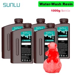 SUNLU 5KG Water Washable ABS Resin 1000G/Bottle 405nm Rapid UV-Curing Photopolymer Resin For LCD 3D Print