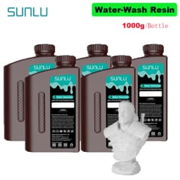 SUNLU 5KG Water Washable ABS Resin 1000G/Bottle 405nm Rapid UV-Curing Photopolymer Resin For LCD 3D Print