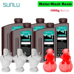SUNLU 5KG Water Washable ABS Resin 1000G/Bottle 405nm Rapid UV-Curing Photopolymer Resin For LCD 3D Print