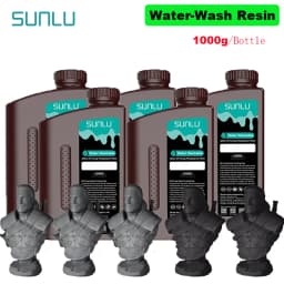 SUNLU 5KG Water Washable ABS Resin 1000G/Bottle 405nm Rapid UV-Curing Photopolymer Resin For LCD 3D Print