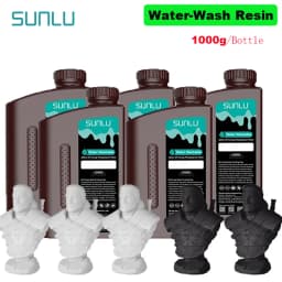 SUNLU 5KG Water Washable ABS Resin 1000G/Bottle 405nm Rapid UV-Curing Photopolymer Resin For LCD 3D Print