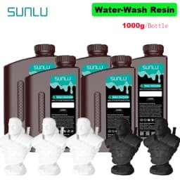 SUNLU 5KG Water Washable ABS Resin 1000G/Bottle 405nm Rapid UV-Curing Photopolymer Resin For LCD 3D Print