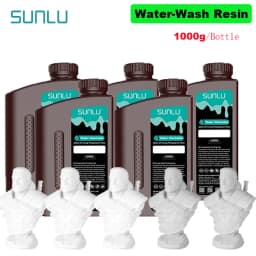 SUNLU 5KG Water Washable ABS Resin 1000G/Bottle 405nm Rapid UV-Curing Photopolymer Resin For LCD 3D Print