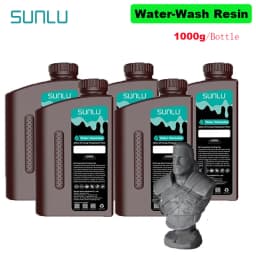 SUNLU 5KG Water Washable ABS Resin 1000G/Bottle 405nm Rapid UV-Curing Photopolymer Resin For LCD 3D Print