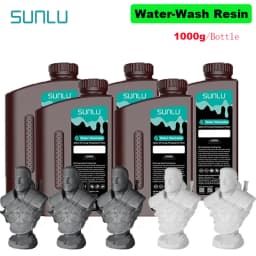 SUNLU 5KG Water Washable ABS Resin 1000G/Bottle 405nm Rapid UV-Curing Photopolymer Resin For LCD 3D Print