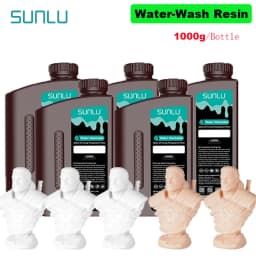 SUNLU 5KG Water Washable ABS Resin 1000G/Bottle 405nm Rapid UV-Curing Photopolymer Resin For LCD 3D Print