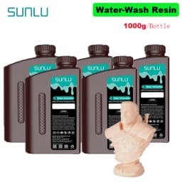 SUNLU 5KG Water Washable ABS Resin 1000G/Bottle 405nm Rapid UV-Curing Photopolymer Resin For LCD 3D Print
