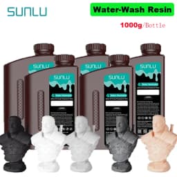 SUNLU 5KG Water Washable ABS Resin 1000G/Bottle 405nm Rapid UV-Curing Photopolymer Resin For LCD 3D Print