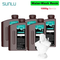 SUNLU 5KG Water Washable ABS Resin 1000G/Bottle 405nm Rapid UV-Curing Photopolymer Resin For LCD 3D Print