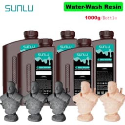 SUNLU 5KG Water Washable ABS Resin 1000G/Bottle 405nm Rapid UV-Curing Photopolymer Resin For LCD 3D Print