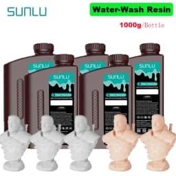 SUNLU 5KG Water Washable ABS Resin 1000G/Bottle 405nm Rapid UV-Curing Photopolymer Resin For LCD 3D Print