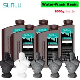 SUNLU 5KG Water Washable ABS Resin 1000G/Bottle 405nm Rapid UV-Curing Photopolymer Resin For LCD 3D Print