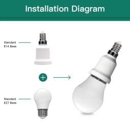 2pcs E14 to E27 Lamp Socket Adapter Socket Converter Holder Small Screw to Large Screw Convertor Lamp Base Adaptor Base Adaptor