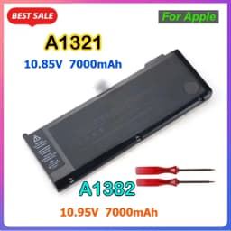 7000mAh A1321 A1382 Laptop Battery For Apple MacBook Pro 15" A1286 Mid 2009 Early 2010 Late 2010 MB986LL/A MC371LL/A