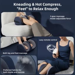 Electric Foot Massager Hot Compression Shiatsu Heated Instrument Relaxation Fatigue Massage Machine Calf Pain Relieve Health