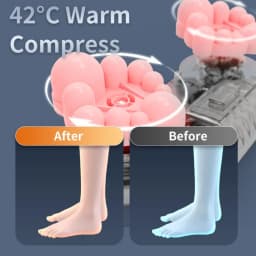 Electric Foot Massager Hot Compression Shiatsu Heated Instrument Relaxation Fatigue Massage Machine Calf Pain Relieve Health