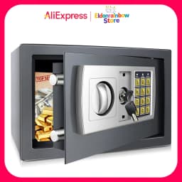 Digital Safe Box Home Safes Cash Anti-theft Safe Box 2 Keys Electronic Documents Safety 8.5L Security Box Solid Steel