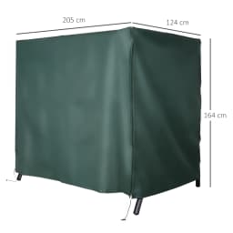 Outsunny 3 Seater 600D Oxford Patio Swing Chair Cover Outdoor Garden Furniture Rain Protection Protector Waterproof Anti-UV