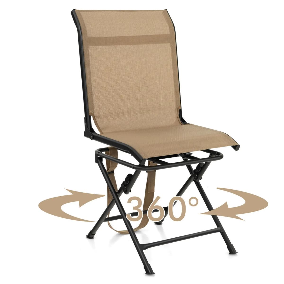GOFLAME Portable Camping 360° Silent Swivel Blind Hunting Chair Folding Hunter Chair