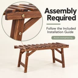 Wooden Plant Stands Set of 3, 70cm Wide Pine Wood Plant Shelves for Living Room and Balcony