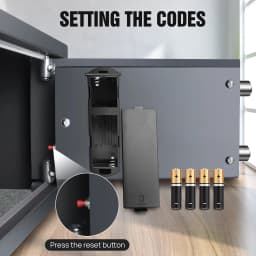 Safe Box High Security Steel Lock Safes and Boxes, Money Box, Safety Boxes Jewelry Cash Gun for Home,Office