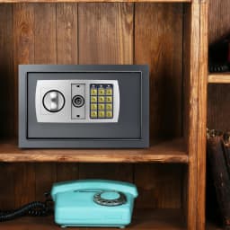 Safe Box High Security Steel Lock Safes and Boxes, Money Box, Safety Boxes Jewelry Cash Gun for Home,Office