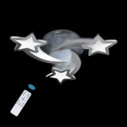 Modern Star Shape LED Ceiling Light, Dimmable LED Ceiling Lamp with Remote Control, Ceiling Light for Bedroom