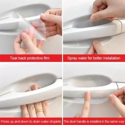 Universal Car Door Handle Anti-scratch Protective Stickers Clear Invisible Car Door Wrist Paint Protection Film Decals