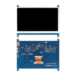 7 Inch Raspberry Pi 4/3/2/B/B+/A+ Monitor 1024x600 IPS 5-Points Capacitive Touchscreen Drive Free HDMI Display For Win 7/8/10