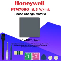 Honeywell PTM7950 Phase Change Pad 8.5W/mk Thermal Grease Material Laptop/CPU/GPU Heatsink Cooling Thermal Conductive Paste Pad