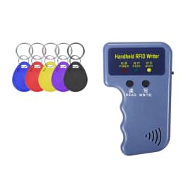 5YOA Handheld 125KHz EM4100 TK4100 RFID Copier Writer Duplicator Programmer Reader EM4305 T5577 Rewritable ID Keyfobs Tags