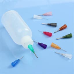 30ml/50ml Transparent Glue Bottle Polyethylene Needle Dispenser Dispensing Bottle for Rosin Solder Flux Paste With 11 Needles