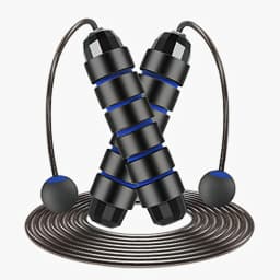 With Ball Bearings Adjustable Tangle-Free Speed Wire Jump Rope Workout with Foam Handles for Fitness Home Workouts and Slim Body