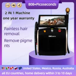 Soprano Titanium Hair Removal Professional 4-In-1 Diode Laser Pico LPL Nd Yag Picosecond Laser Opt Hair Removal Tattoo Removal